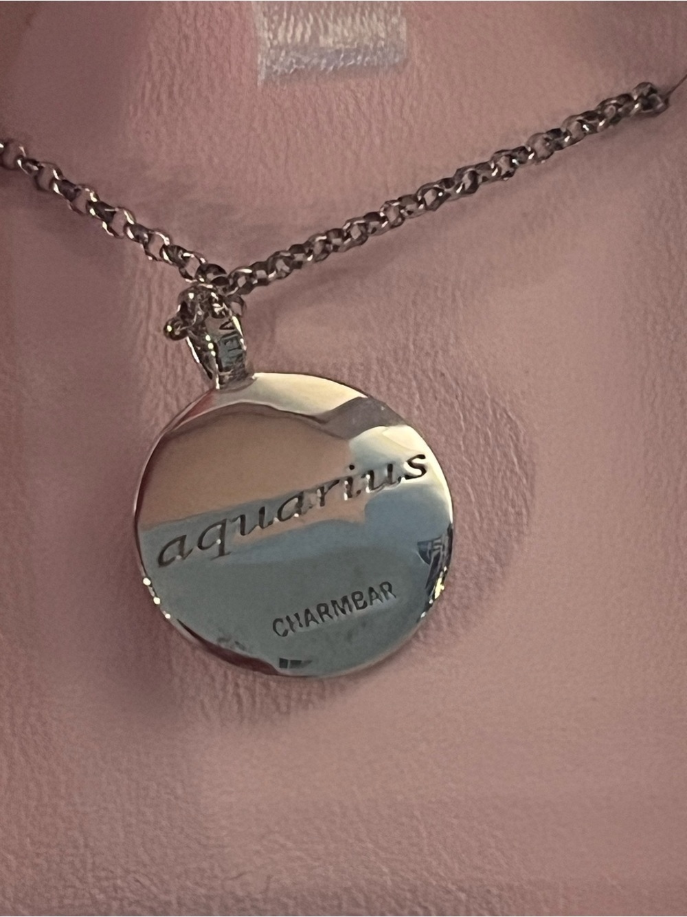 CHARM BAR NEW - Aquarius charm necklace 🎀🎀🎀🎀🎀🎀 - Picture 3 of 3